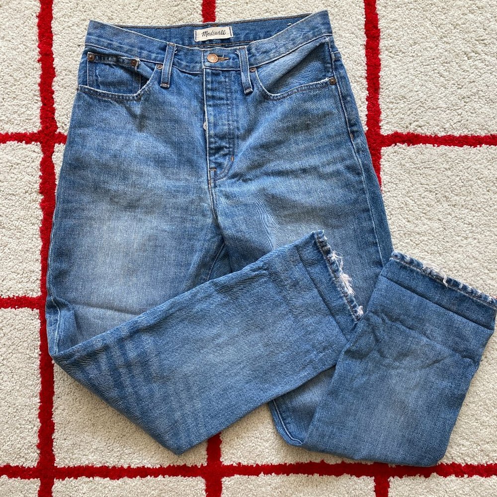 Madewell Dad Jean Straight High Rise Denim Jean